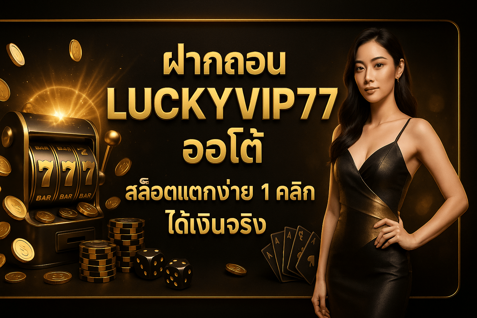 ฝากถอน LUCKYVIP77 ออโต้